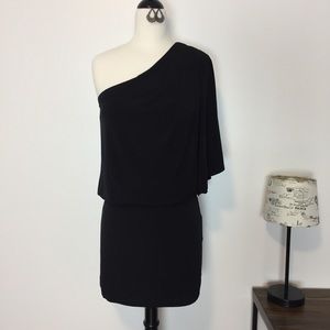Jessica Simpson one shoulder black dress